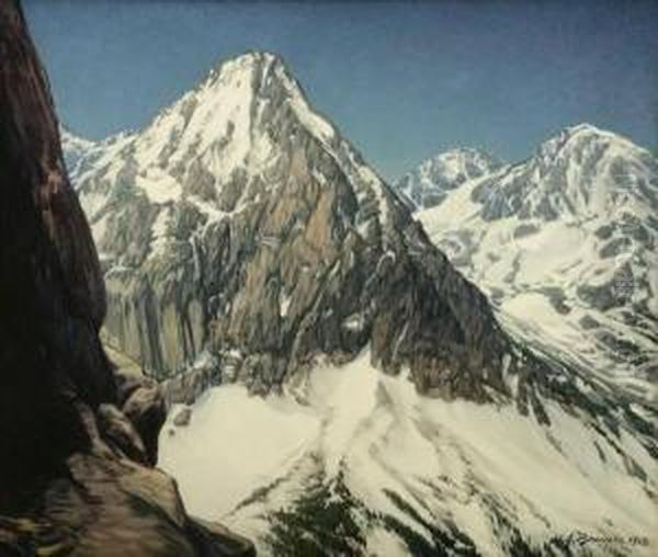 Southern Sierras Oil Painting by Henry Joseph Breuer