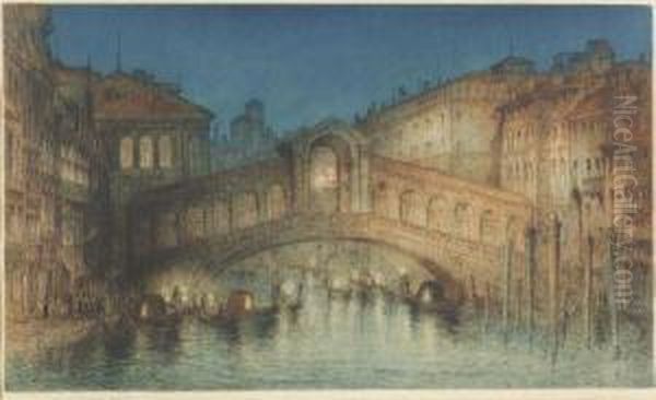 Venice Oil Painting by James Alphege Brewer