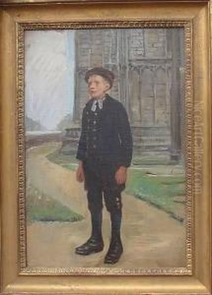 Charity Boy-lincoln Oil Painting by Anna Richards Brewster