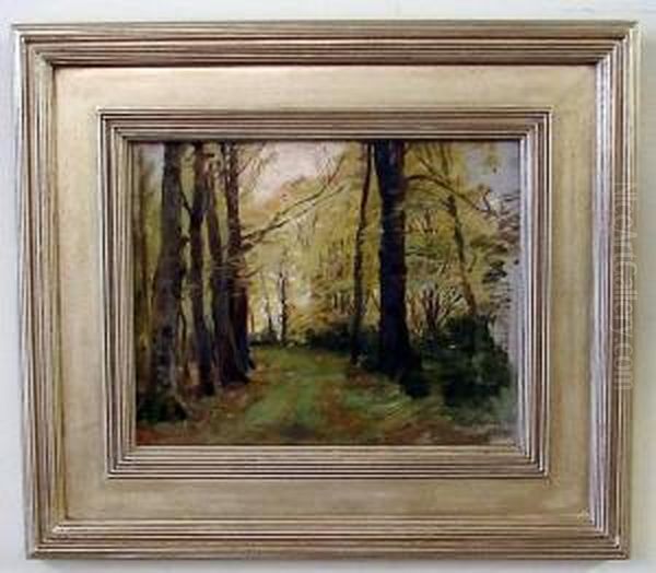 New Forest Oil Painting by Anna Richards Brewster