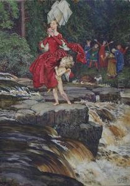 Love Will Find Out The Way Oil Painting by Eleanor Fortescue Brickdale