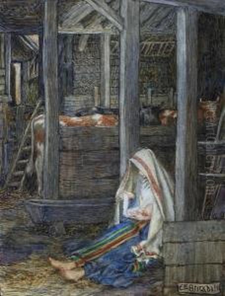 The Nativity Oil Painting by Eleanor Fortescue Brickdale