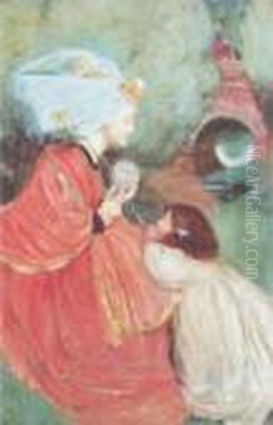 Today For Me Oil Painting by Eleanor Fortescue Brickdale