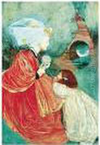 Today For Me Oil Painting by Eleanor Fortescue Brickdale