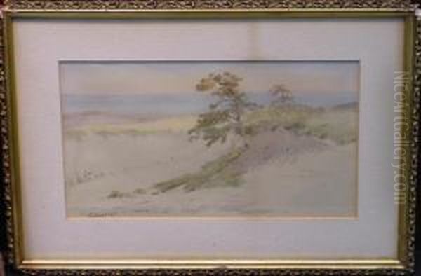 Coastal Dunes Oil Painting by Fidelia Bridges