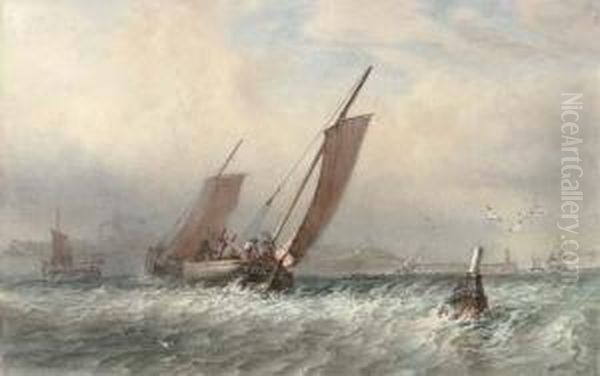 Heading Out To The Fishing Grounds Oil Painting by Sir Oswald Walter Brierly