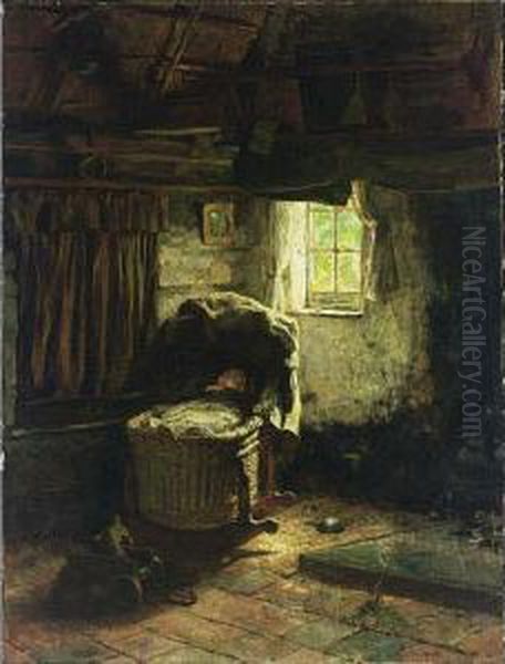 The Afternoon Nap Oil Painting by Arthur Briet