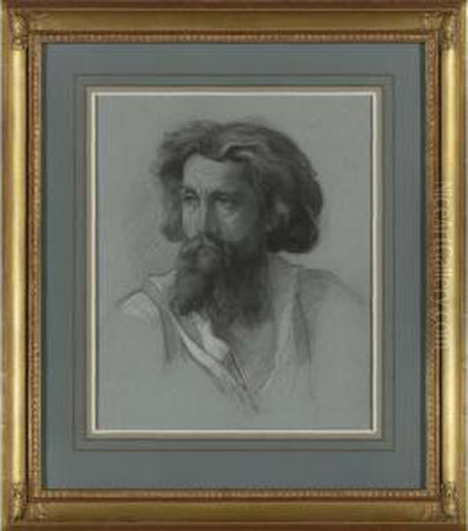 Portait Of A Man Oil Painting by Louis Georges Brillouin