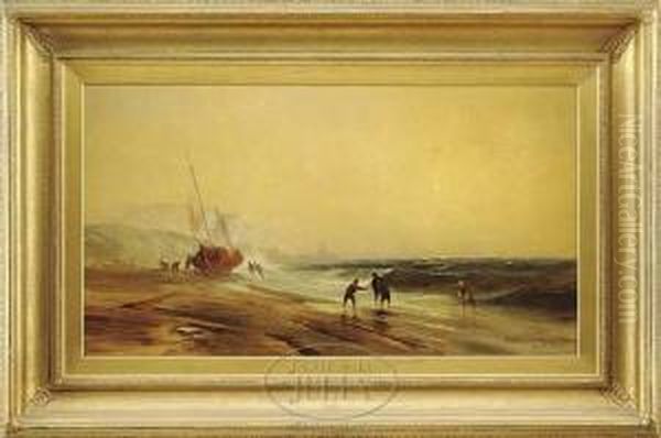 Washed Ashore-after The Storm Oil Painting by Franklin Briscoe