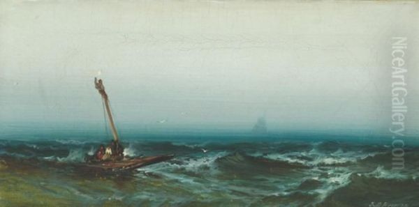 Shipwreck: The Raft Of The Survivors Oil Painting by Franklin Briscoe