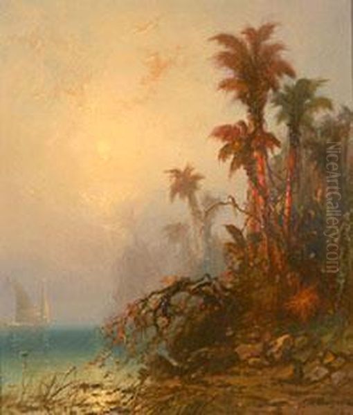 In The Tropics Oil Painting by Franklin Briscoe