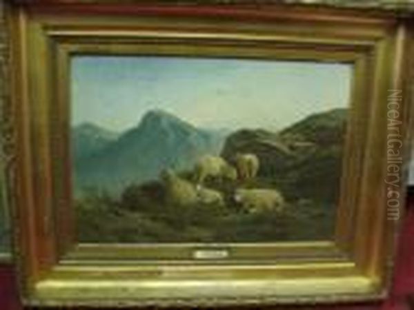 Troupeau De Moutons Oil Painting by Felix Saturnin Brissot de Warville