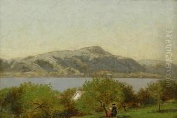 Sketch At Hague, Lake George Oil Painting by John Bunyan Bristol