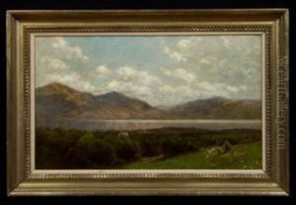 Landscape With Figure Oil Painting by John Bunyan Bristol