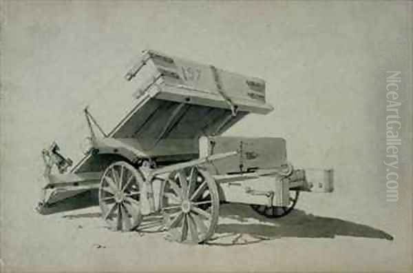 Contractor's Tipping Wagon Oil Painting by John Cooke Bourne