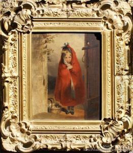 The Red Cloak Oil Painting by Edmund Bristow