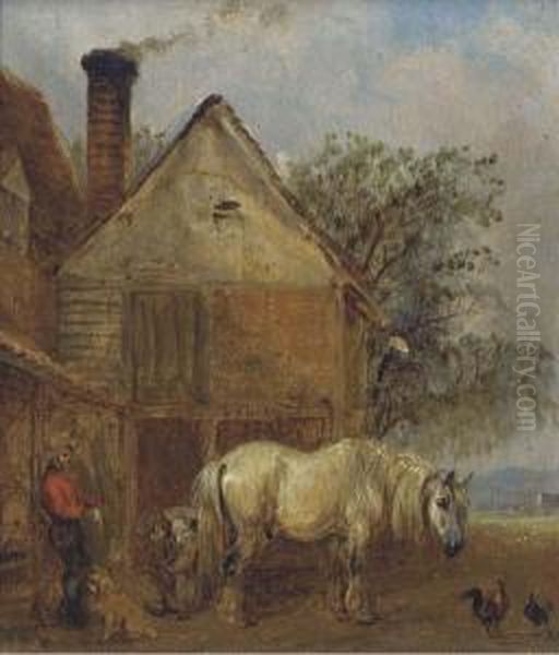 The Farrier Oil Painting by Edmund Bristow