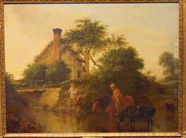 Eventide Oil Painting by Edmund Bristow