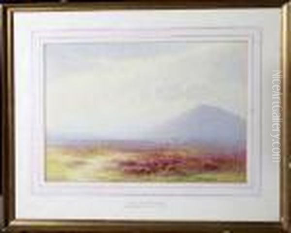 Moors Above Brodick Oil Painting by Charles Edward Ii Brittan