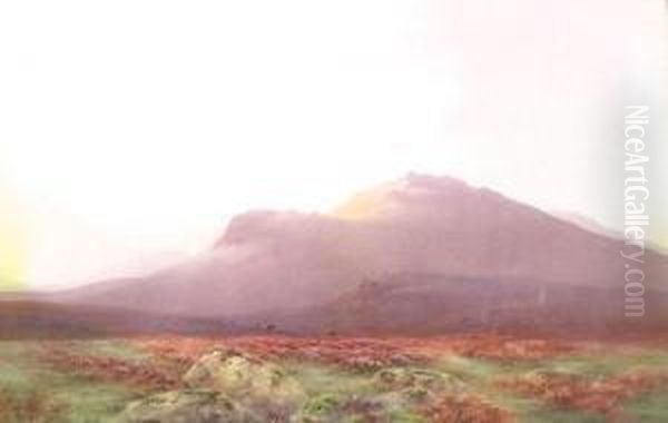 Under The Cairngorms Oil Painting by Charles Edward Ii Brittan