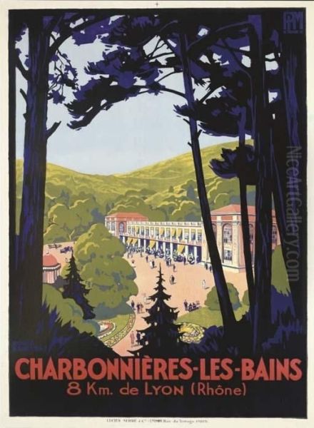 Charbonnieres Les Bains Oil Painting by Roger Broders