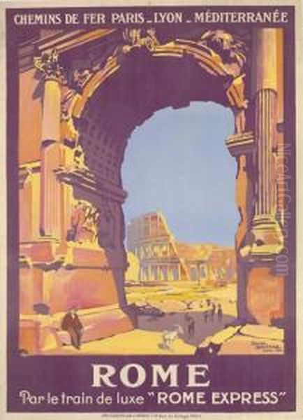 Rome Oil Painting by Roger Broders