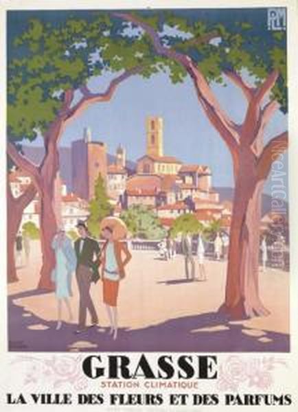 Grasse Oil Painting by Roger Broders