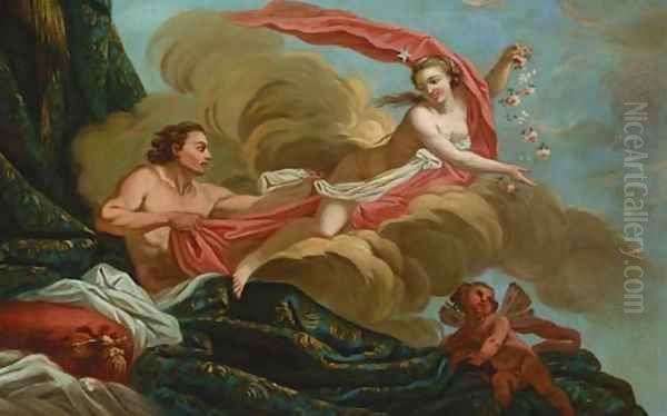 Aurora and Tithonus Oil Painting by Francois Boucher