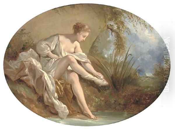 Diana bathing Oil Painting by Francois Boucher