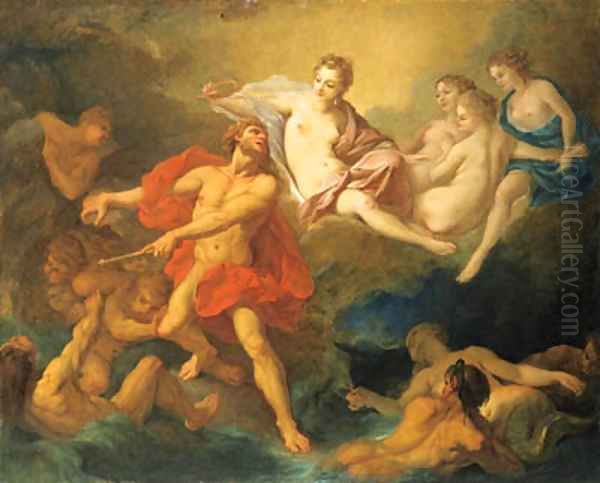 Juno commanding Aeolus to release the Winds Oil Painting by Francois Boucher