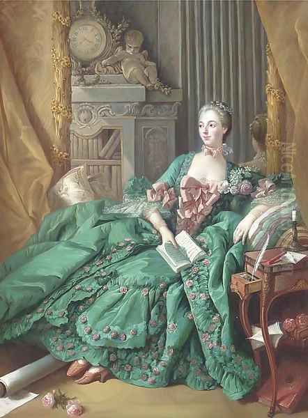 Madame de Pompadour Oil Painting by Francois Boucher