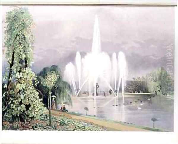 The River Horse Fountain, Enville by E. Adveno Brooke