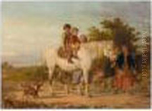 The Pony Ride Oil Painting by William Bromley