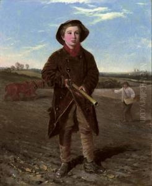 The Young Hunter Oil Painting by Valentin Walter Bromley