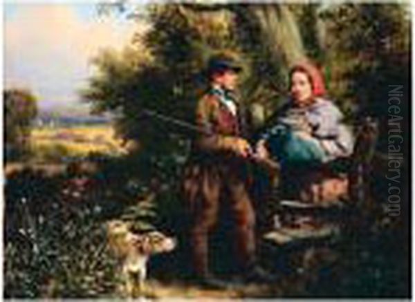 Sportsman Returning Home Oil Painting by Valentin Walter Bromley