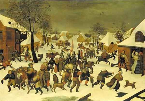 The Massacre of the Innocents Oil Painting by Pieter The Younger Brueghel