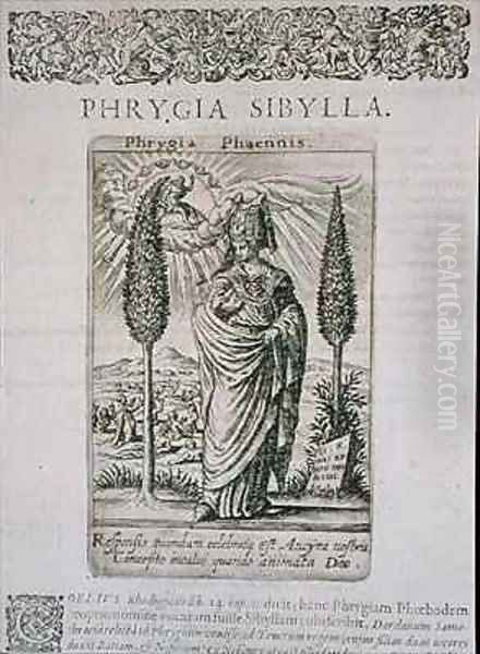 Phrygia Sibylla Oil Painting by Theodore de Bry