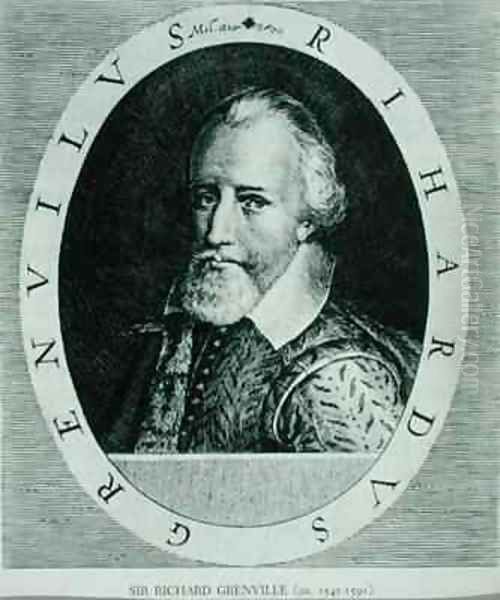 Sir Richard Grenville Oil Painting by Theodore de Bry