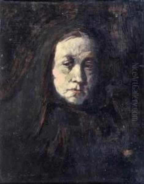 Portrait De La Mere De L'artiste Oil Painting by Eugene Brouillard