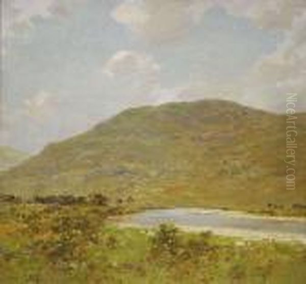 The Upper Reaches Of The Spey Oil Painting by Alexander Kellock Brown