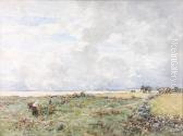 On The Solway Oil Painting by Alexander Kellock Brown