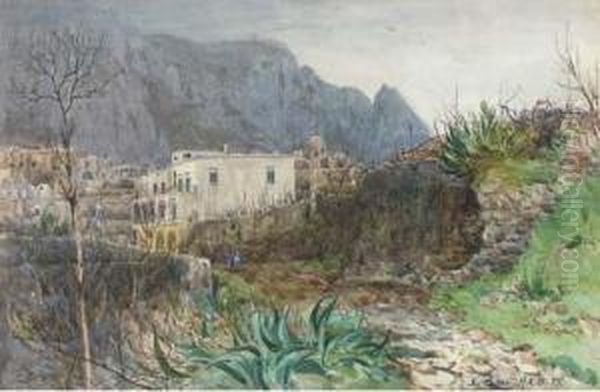 In Capri Oil Painting by Alexander Kellock Brown