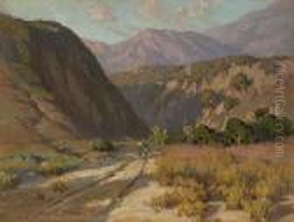 Vista Del Arroyo, Near Pasadena,california Oil Painting by Benjamin Chambers Brown