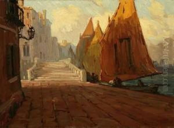 Venice Oil Painting by Benjamin Chambers Brown