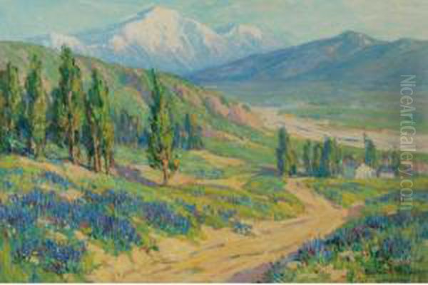 Springtime, San Gabriel Valley, California Oil Painting by Benjamin Chambers Brown