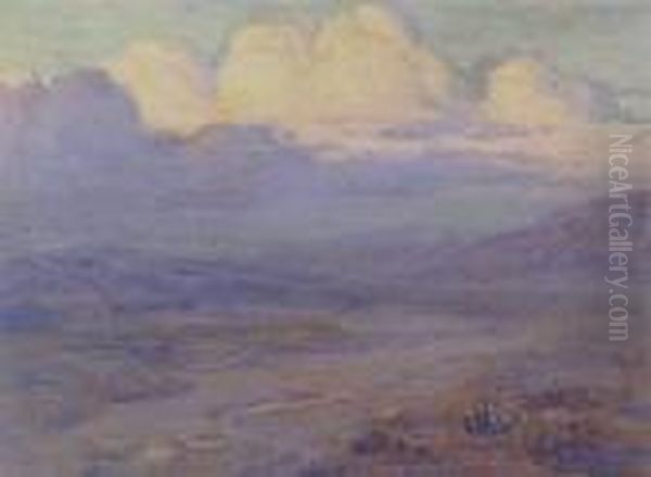 Gathering Clouds Oil Painting by Benjamin Chambers Brown