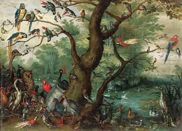 A Concert of Birds Oil Painting by Jan Brueghel the Younger