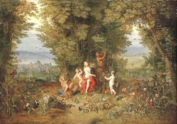 An Allegory of Earth 2 Oil Painting by Jan Brueghel the Younger