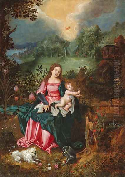 The Virgin and Child Oil Painting by Jan Brueghel the Younger