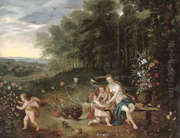 Allegory of Spring Oil Painting by Jan Brueghel the Younger